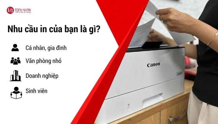 Chọn máy in theo nhu cầu in ấn của bạn