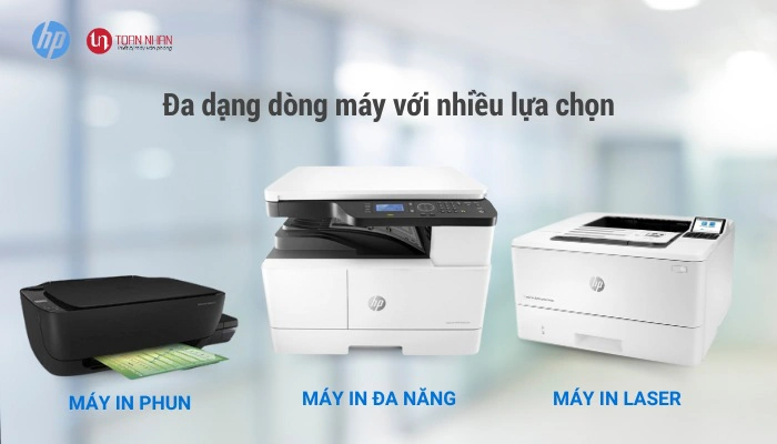 máy in HP với nhiều dòng máy chuyên dụng
