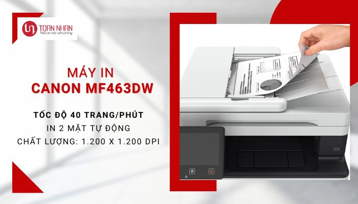 máy in Canon MF463dw tăng tốc in ấn