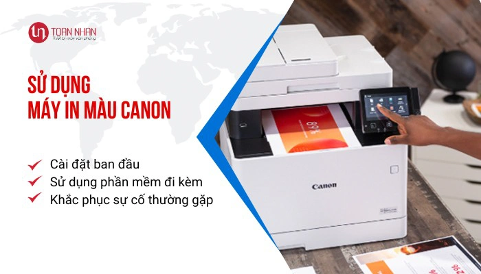 Các hướng dẫn sử dụng máy in màu Canon