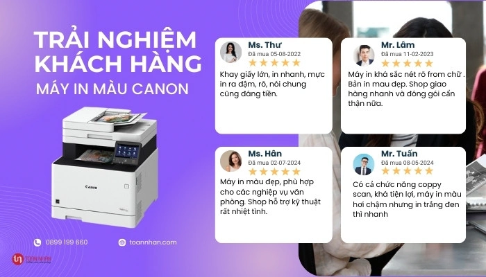 Đánh giá máy in màu Canon từ người dùng