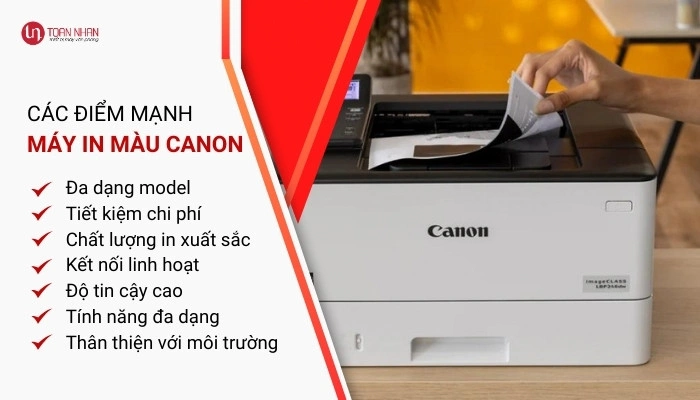 Điểm mạnh máy in màu Canon