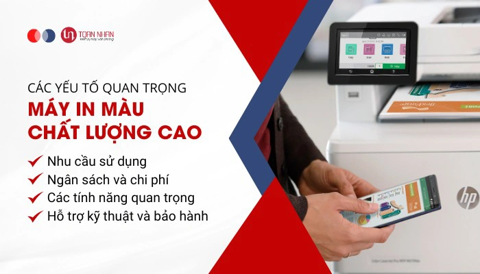 Các yếu tố quan trọng của máy in màu chất lượng cao