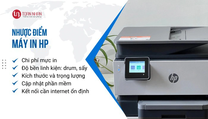 nhược điểm máy in HP