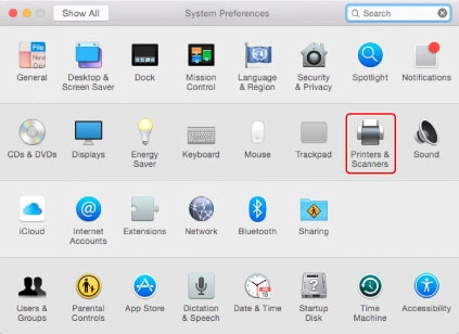 kết nối cài đặt driver máy in canon trên MacOS 1