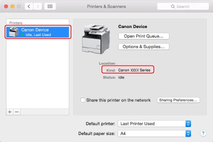 kết nối cài đặt driver máy in canon trên MacOS 2