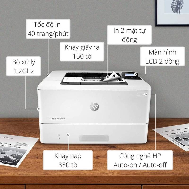 Máy in HP LaserJet Pro M404dn