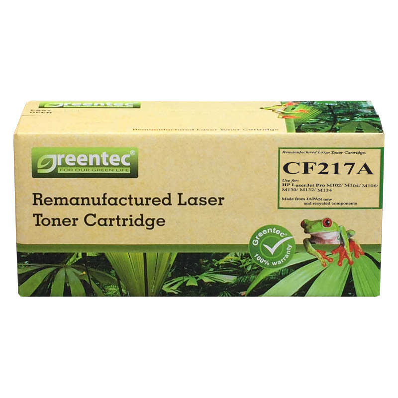 Mực in laser đen trắng Greentec CF217A 1