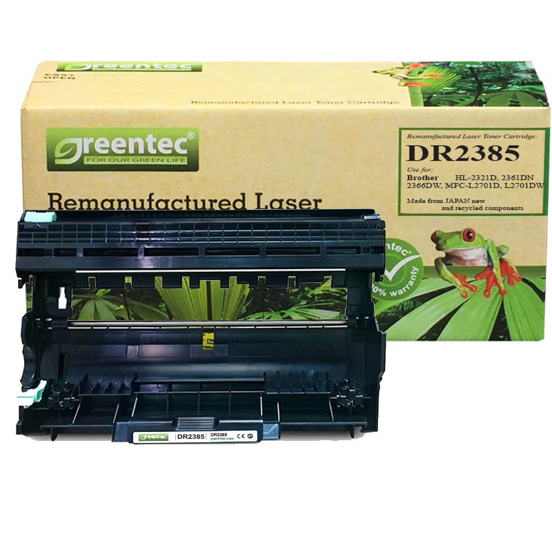 Cụm Drum laser đen trắng Greentec Brother DR2385