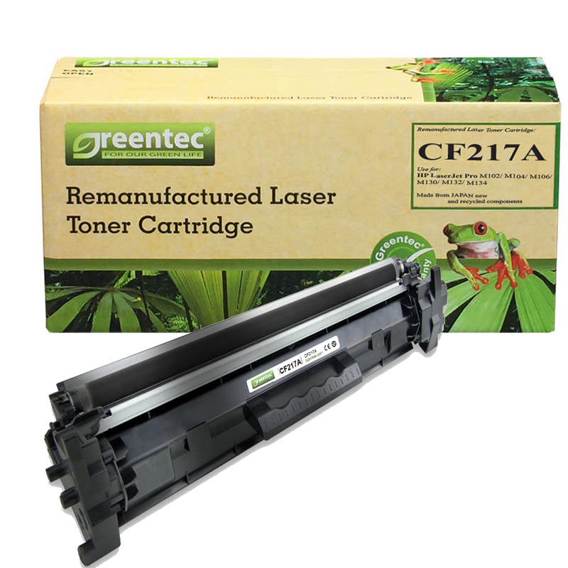 Hộp mực thay thế Greentec HP CF217A (đen) hiệu suất cao, tương thích cho máy in HP 