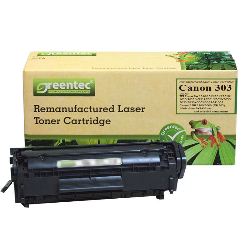 Mực in laser đen trắng Greentec Canon 303