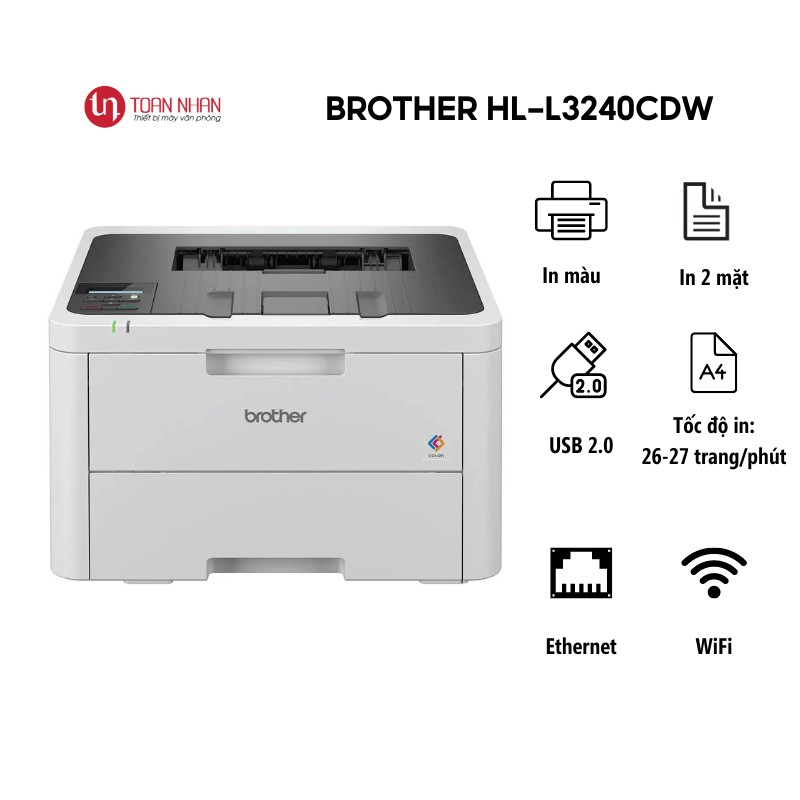 Máy in Laser Brother HL-L3240CDW (A4/ Duplex/ USB/ LAN/ WiFi)