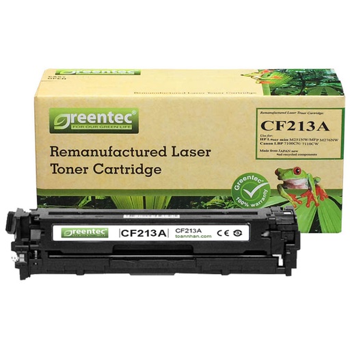[CAR-GT-CF213A] Hộp mực thay thế Greentec CF213A (đỏ) hiệu suất cao, tương thích cho máy in HP 