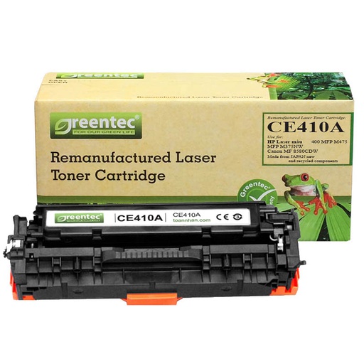 [CAR-GT-CE410A] Hộp mực thay thế Greentec CE410A (đen) hiệu suất cao, tương thích cho máy in HP 