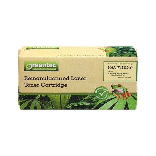 [CAR-GT-W2113A] Hộp mực thay thế Greentec W2113A - 206A (đỏ) hiệu suất cao, tương thích cho máy in HP 