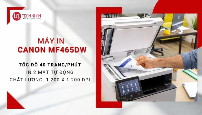 Máy in Canon MF465dw mang lại hiệu suất in ấn cao