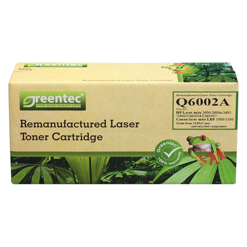 Mực in laser màu Greentec Q6002A  1