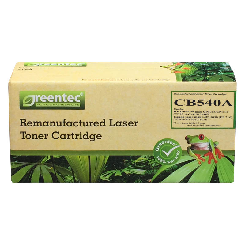 Mực in laser màu Greentec CB540A  1