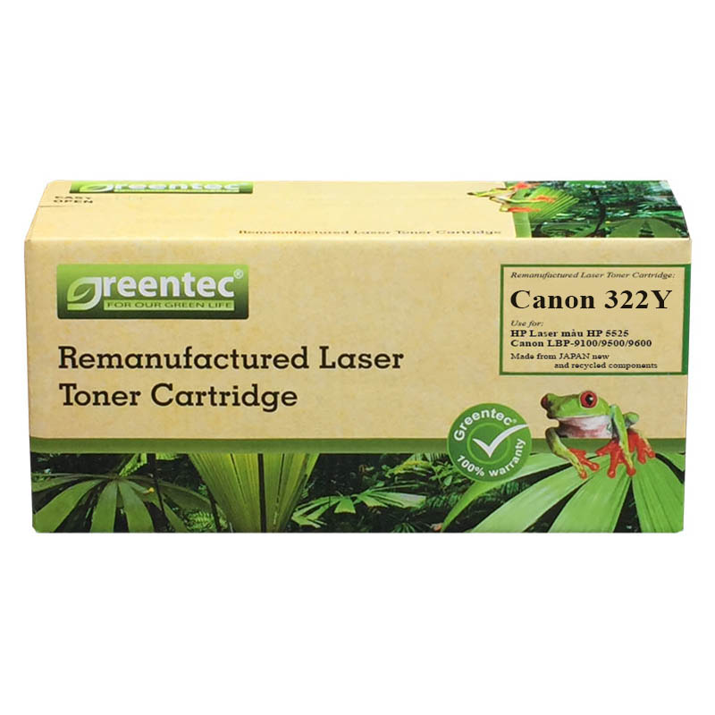Mực in laser màu Greentec Canon 322Y 2