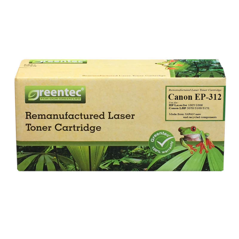 Mực in laser đen trắng Greentec Canon EP-312 1