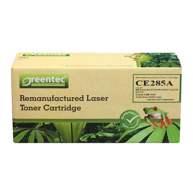 Mực in laser đen trắng Greentec CE285A 1