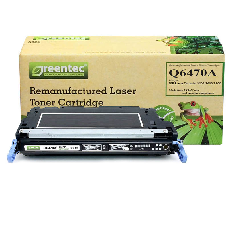 Mực in laser màu Greentec Q6470A - Black