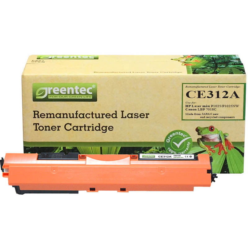 Mực in laser màu Greentec CE312A 