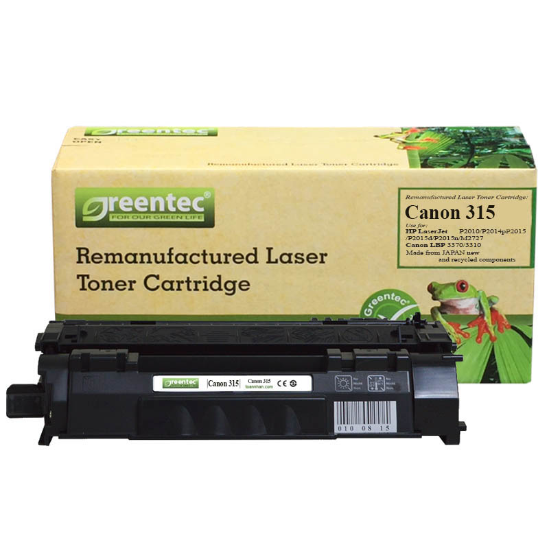 Mực in laser đen trắng Greentec Canon 315
