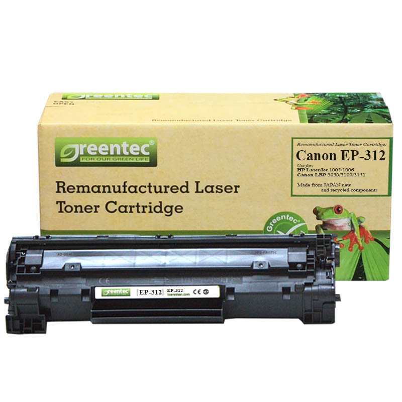 Mực in laser đen trắng Greentec Canon EP-312