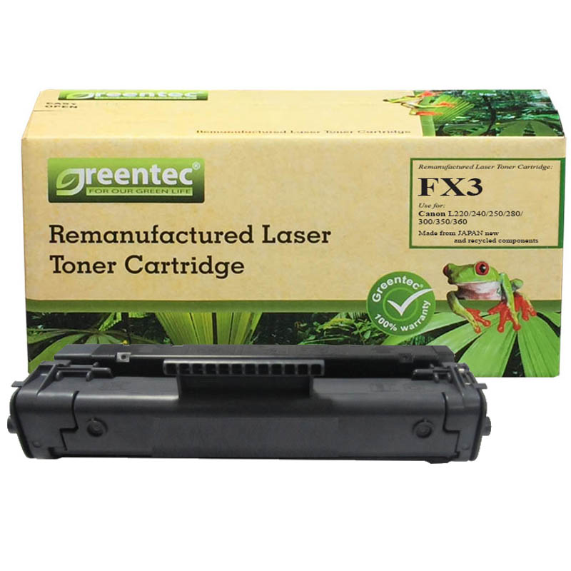 Mực in laser đen trắng Greentec Canon FX3