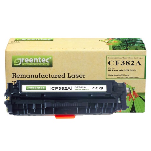 [CAR-GT-CF382A] Mực in laser màu Greentec CF382A