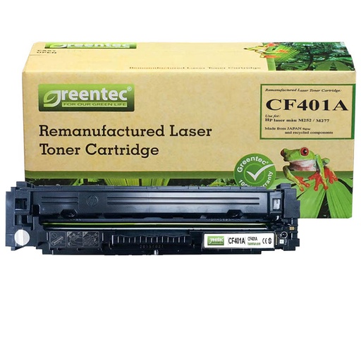 [CAR-GT-CF401A] Mực in laser màu Greentec CF401A