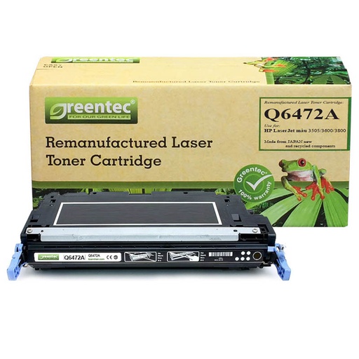[CAR-GT-Q6472A] Mực in laser màu Greentec Q6472A - Yellow