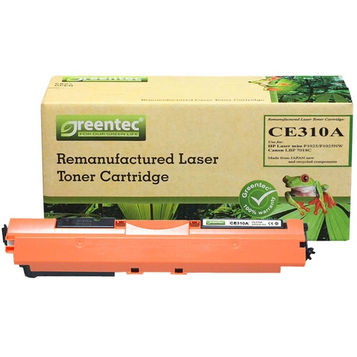 [CAR-GT-CE310A] Mực in laser màu Greentec CE310A 
