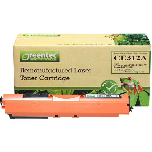 [CAR-GT-CE312A] Mực in laser màu Greentec CE312A 