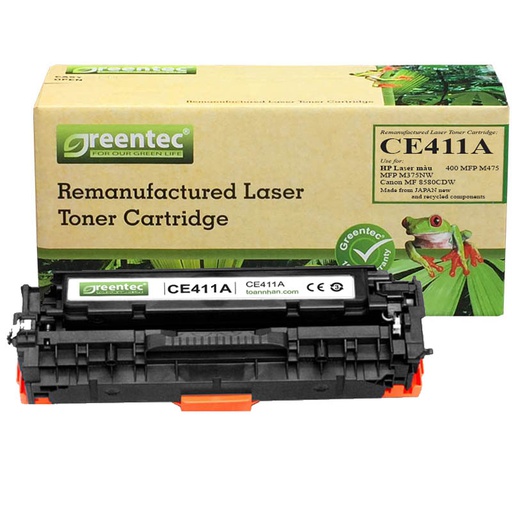 [CAR-GT-CE411A] Mực in laser màu Greentec CE411A