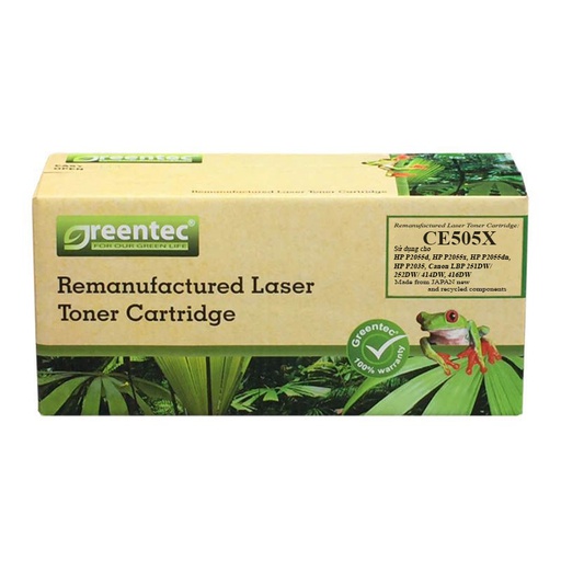 [CAR-GT-CE505X] Mực in laser đen trắng Greentec CE505X