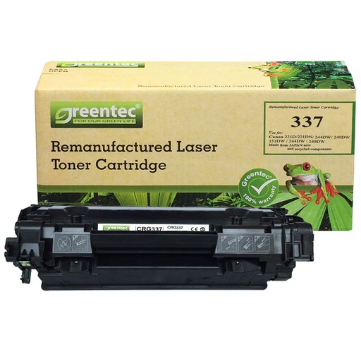 [CAR-GT-337] Mực in laser đen trắng Greentec CRG-337